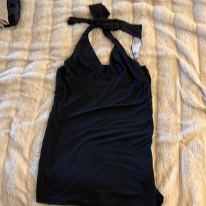 Abercrombie black halter dress size S
